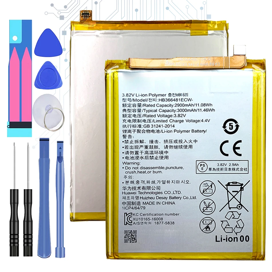 

For Huawei P9/Ascend P9 Lite/G9/honor 8 honor8/honor 5C/G9 EVA-L09/honor 8 lite/P10 Lite/Nova Lite/Honor 6C Pro/V9 Play Battery