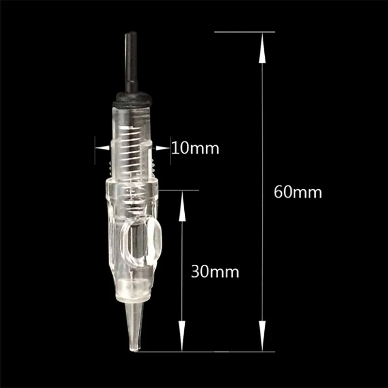 20pcs/100pcs Tattoo Cartridge Needles 600D-G Agulhas Easy Click Permanent Makeup 7RL For Rotary Swiss Machine Pen Kits | Красота и