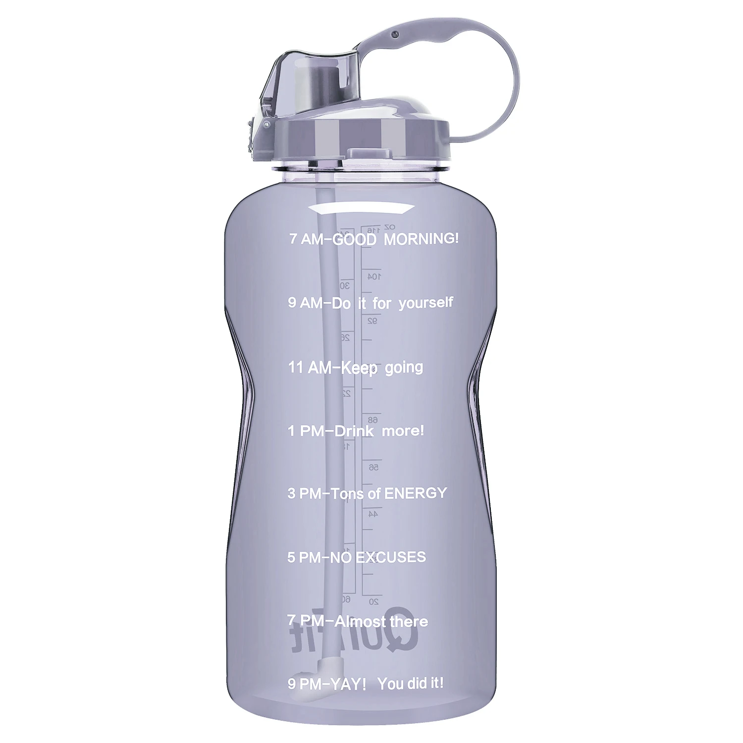 Mauve BuildLife Тритан галлон бутылка для воды 128 OZ/64 OZ 3.8L/2L с уникальной шкалой времени/измерения/цели отмечены раз BPA бесплатно Спорт Тренажерный зал - Цвет: Mauve