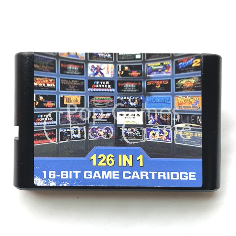 Лидер продаж Коллекция игр 126 в 1 для 16-битной SEGA GENESIS MegaDrive MD с двойным драконом 3 на