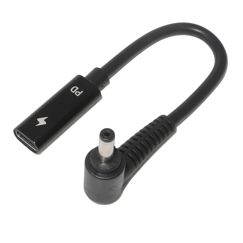 Адаптер питания постоянного тока 4 0x1 35 мм штекер к USB Тип C гнездовой разъем с