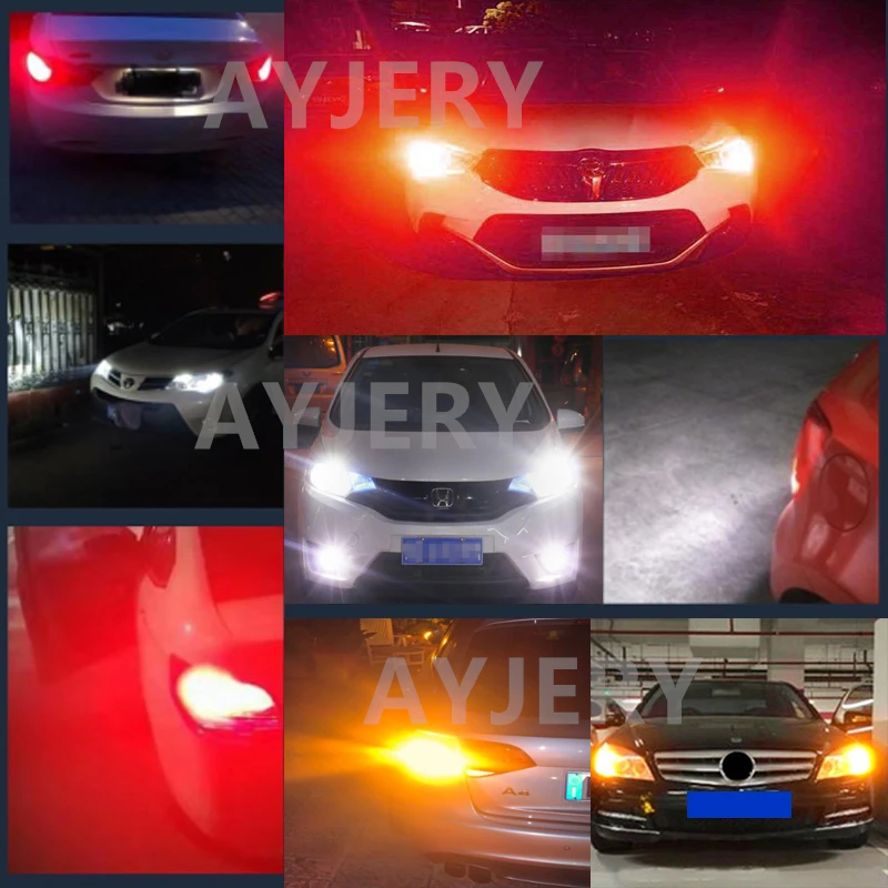 Стайлинг автомобиля EBSX 30X 1156 LED BA15S P21W S25 3030SMD 21 светодиодные кристаллы белая лампа