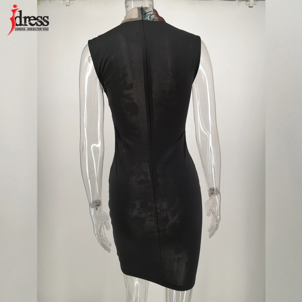 IDress 2020 Vestidos женские сексуальные прозрачные сетчатые Летние Стильные цветочные