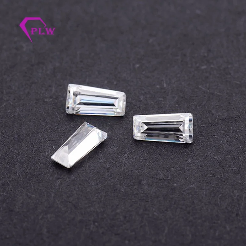 D Цвет 1 шт. 4 карата 8*10 мм лучистой огранки и 2 5x4x2 0.4ct коническая огранка Муассанит