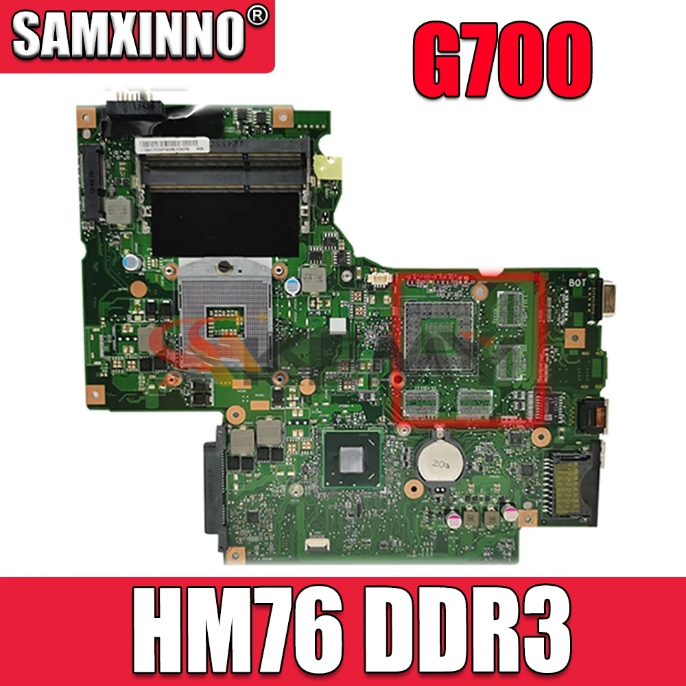 

Akemy 11S90003042 BAMBI MAIN BOARD REV 2.1 For Lenovo ThinkPad G700 Laptop Motherboard 17.3 inch screen HM76 DDR3 SLJ8E WORKS