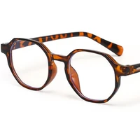fashion hexagon anti blue light glasse unisex irregular optical eyeglasses alloy frame spectacles retro eyewear