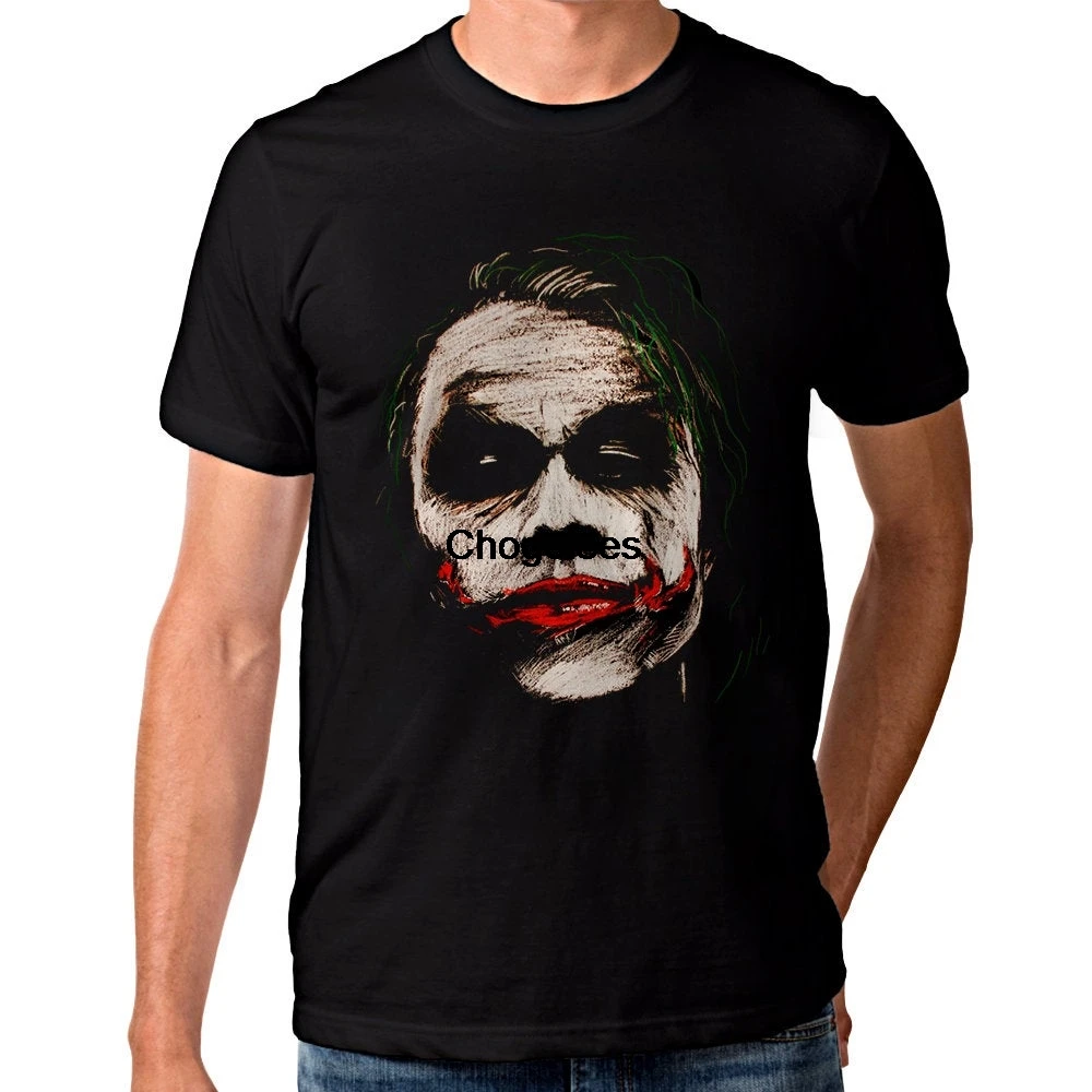 Футболка Heath Ledger Joker Art размеры для мужчин и женщин | Мужская одежда