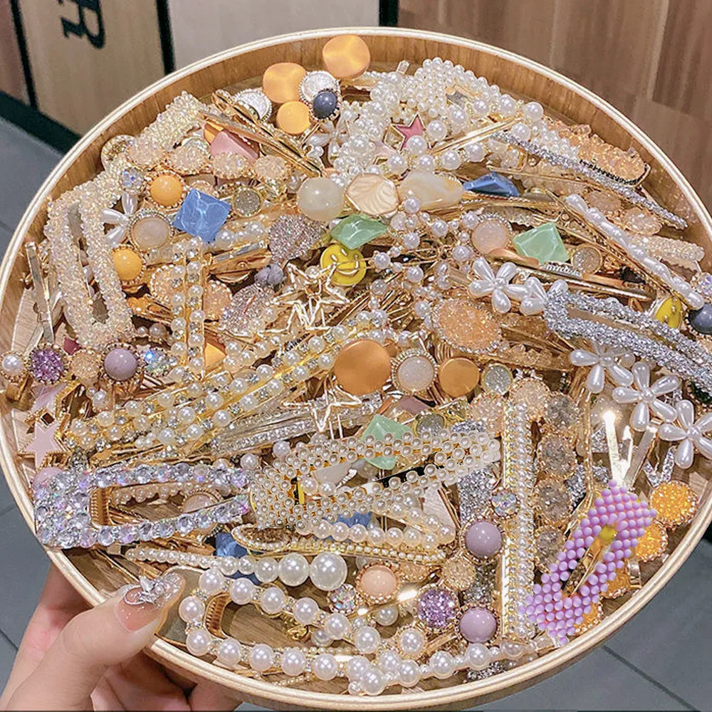 Женская заколка для волос с жемчугом 1 комплект| |