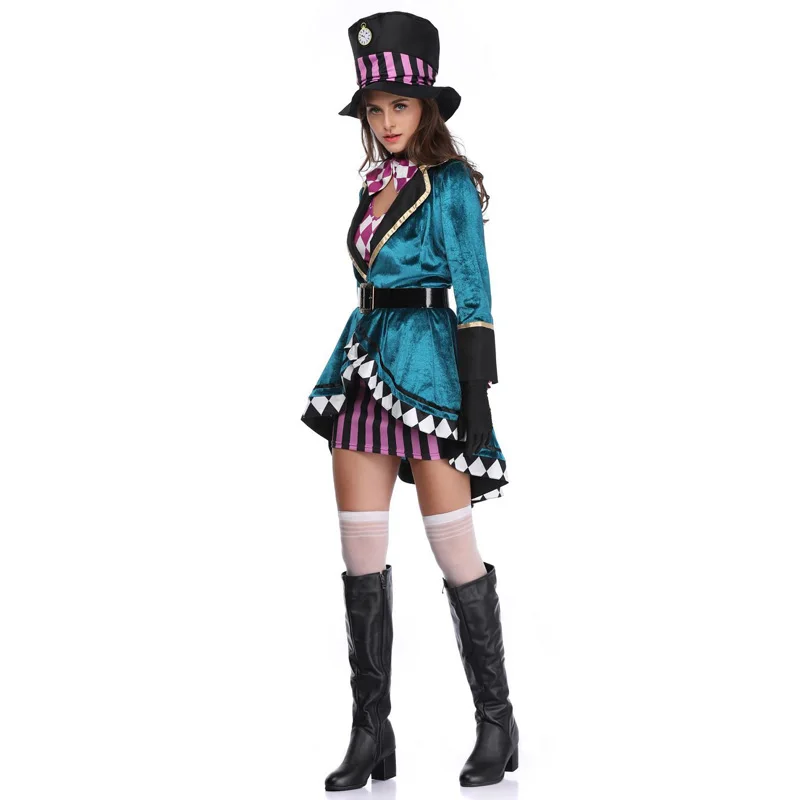 Женское платье для косплея Алиса в стране чудес|Костюмы из фильмов и ТВ| |