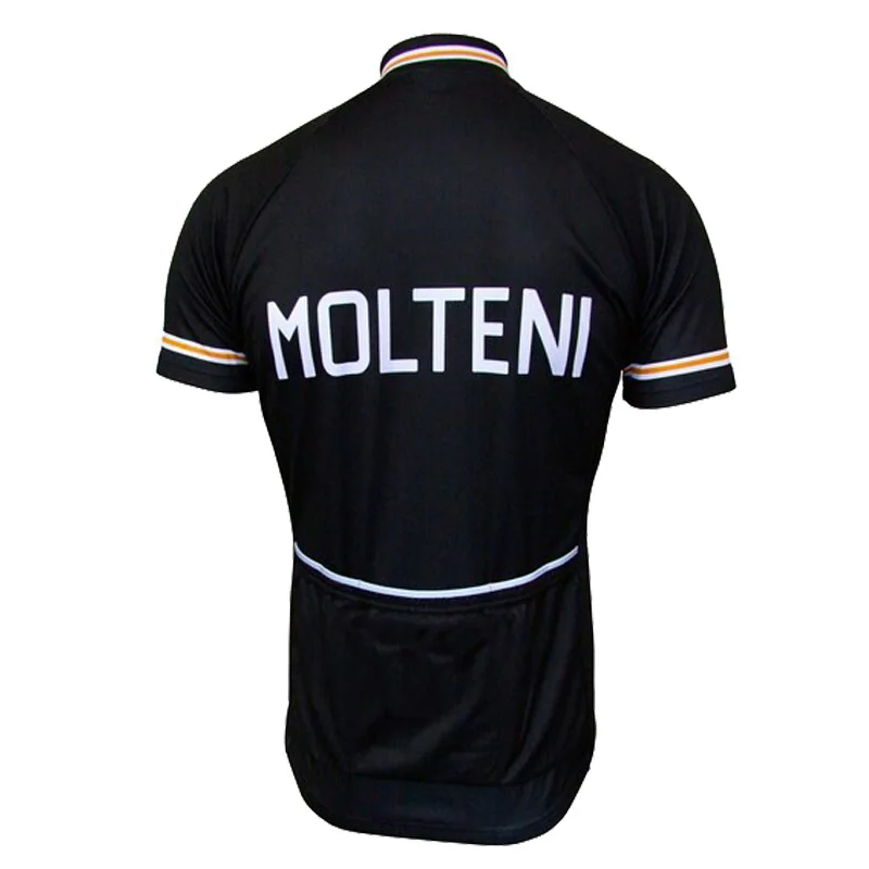 Motleni 2020 Мужская классическая велосипедная команда черная с коротким рукавом