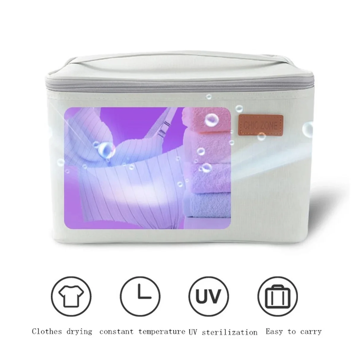 

Electric Mini Clothes Dryer sterilize Box Portable Folding Storage Box with UV Sterilization Function Underwear Bra Baby Garment