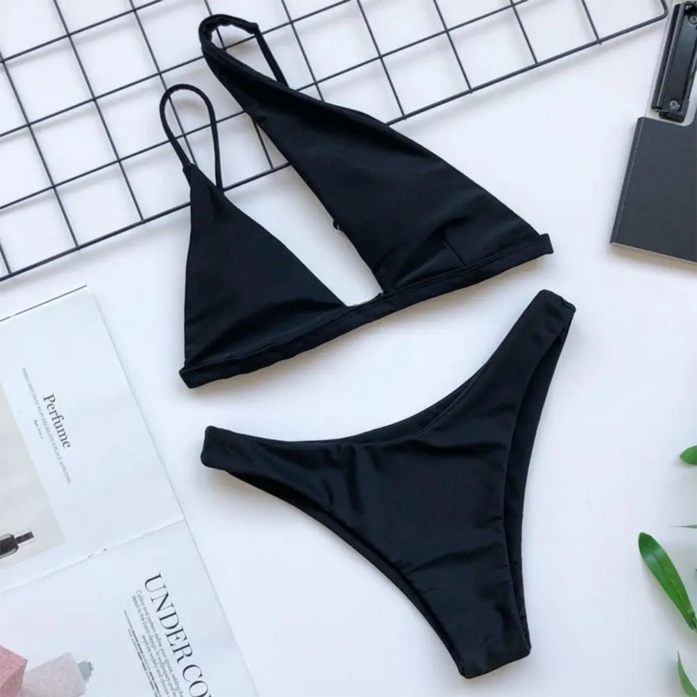 

Women's Swimming Suit 2021 Swimwear Unilateral Women Swimsuit Mini Thong Bikini Set Swimming Bathing swimwear women tankini