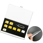 Алюминиевая коробка для sd-карт, карта памяти, коробка для SIM-карты, нано-карта для Apple Samsung 56, мобильный телефон