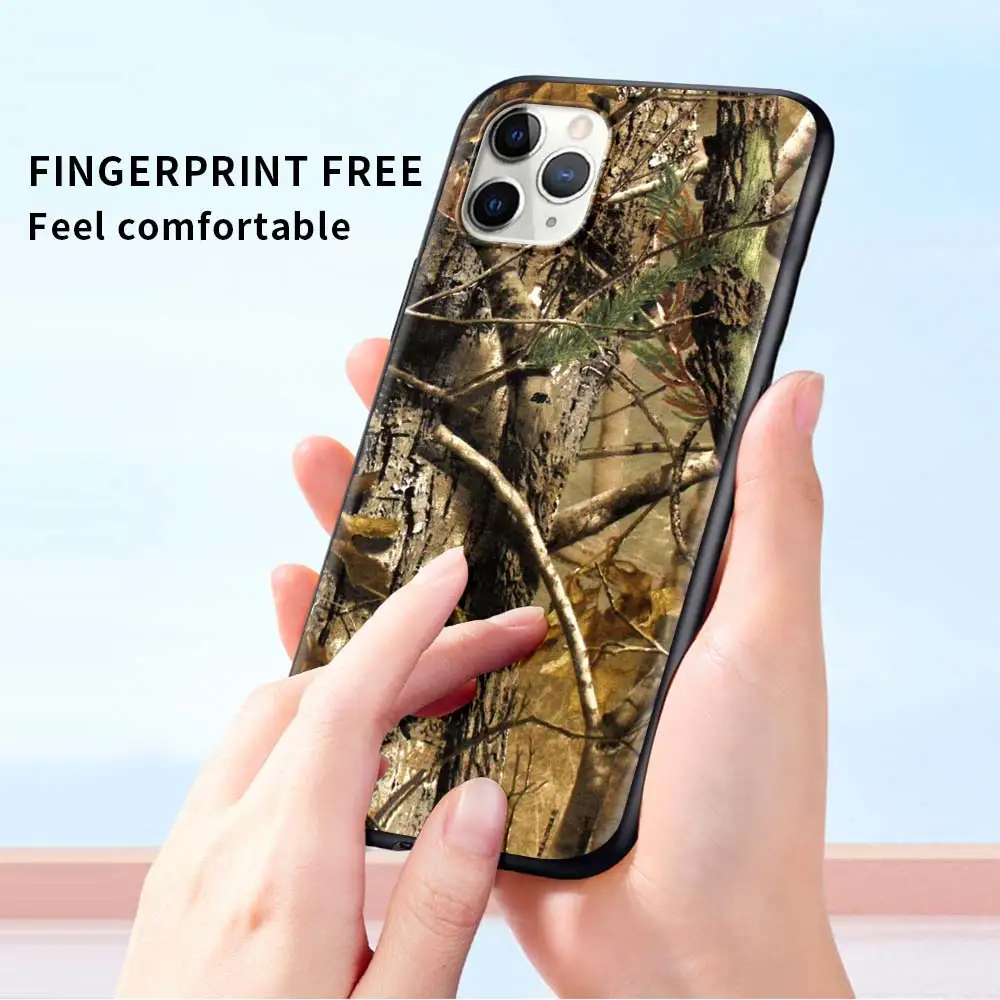 mobile phones case for apple iphone 13 11 pro max 7 8 plus 12 mini soft cover x xr xs 6 6s celular coque realtree real tree camo free global shipping