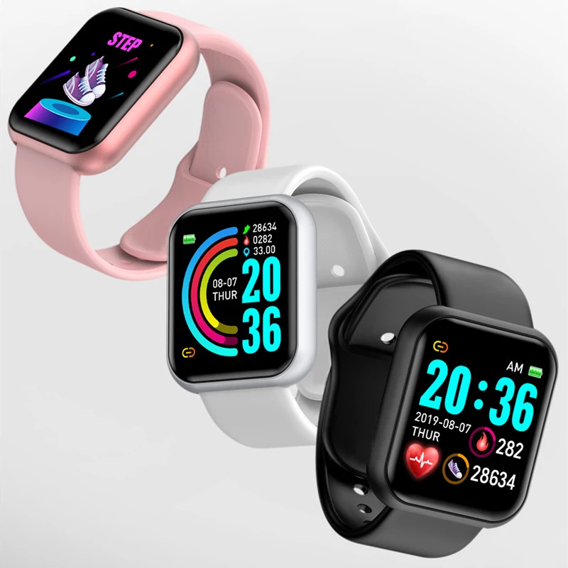 

Watches Men Bluetooth-compatible Waterproof Sport Fitness Tracker Smart Bracelet Blood Pressure Heart Rate Monitor Y68
