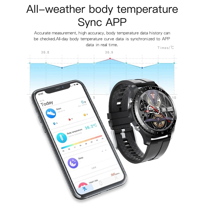 

Smartwatch Men Smart Watch Bluetooth Call Waterproof Sport Fitness Bracelet Clock for Apple Android