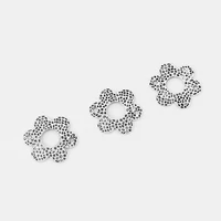 10pcs vintage silver color hollow flower pendant for necklace jewelry making 4037mm earring connector charms findings accessory