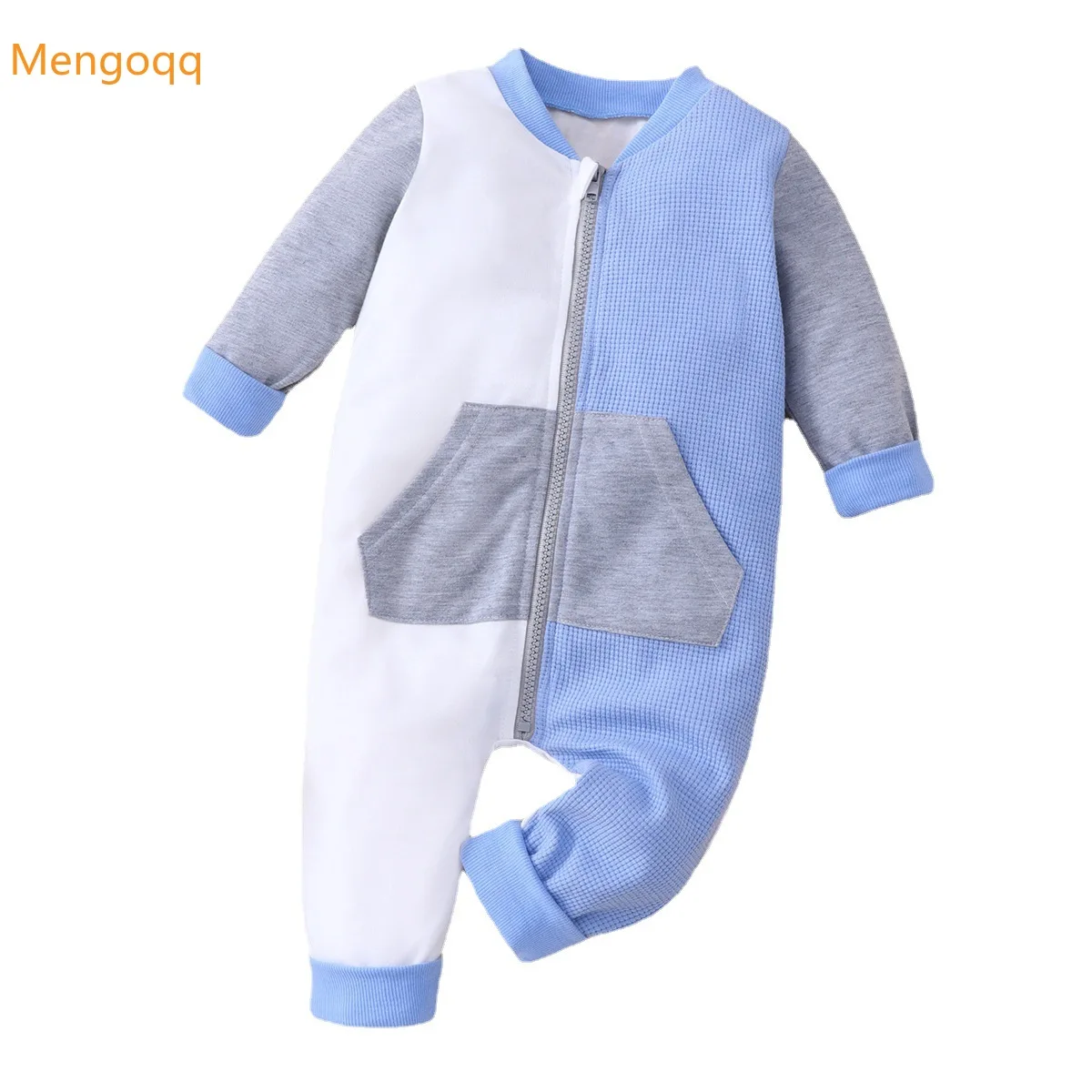 

Newborn Baby Girls Boys Autumn Spring Full Sleeve Patchwork Outfits Kids Jumpsuits Fashion Clothes Infant Romper 0-18M