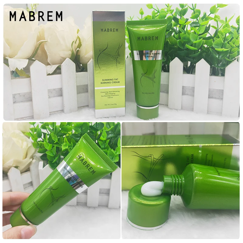 

5PCS Hot Sale MABREM Avocado Slimming Cream Lose Weight Promote Fat Burning Massage Delicate Skin Shaping Slim Curves Cream 35g
