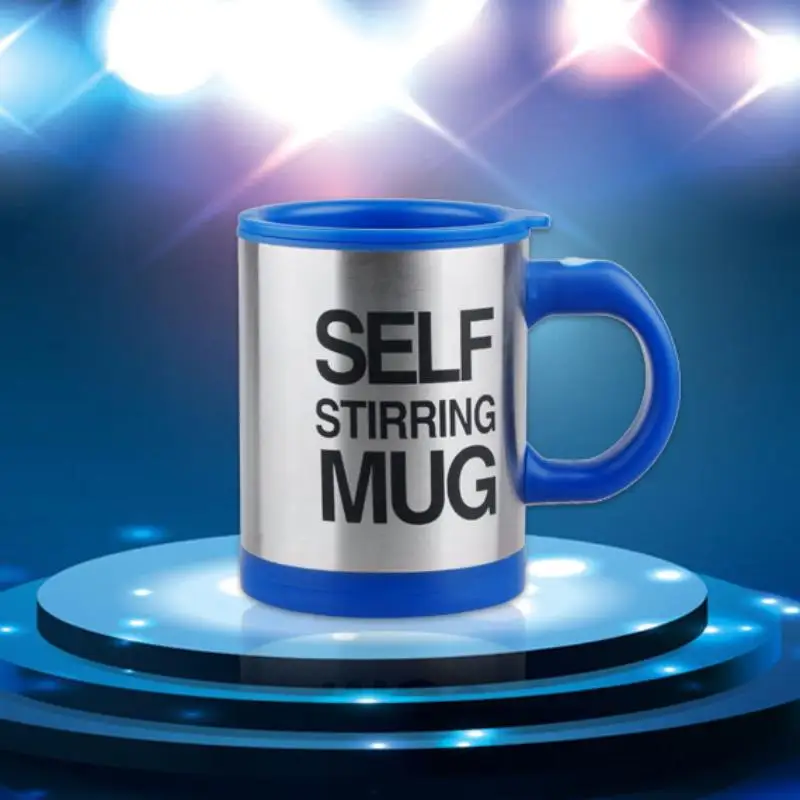 

Electric Stainless Steel Auto Self Stirring Coffee Mug Mixing Cup 400ml
