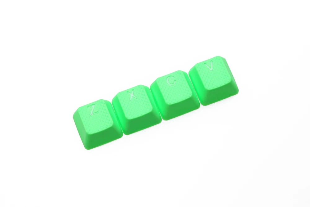 4 key ZXCV Neon G Taihao резиновые игровые колпачки набор Прорезиненные Doubleshot Cherry MX OEM профиль 4 ключа zxcv пурпурный светло-голубой неоновый желтый неоновый зеленый - Цвет: 4 key ZXCV Neon G