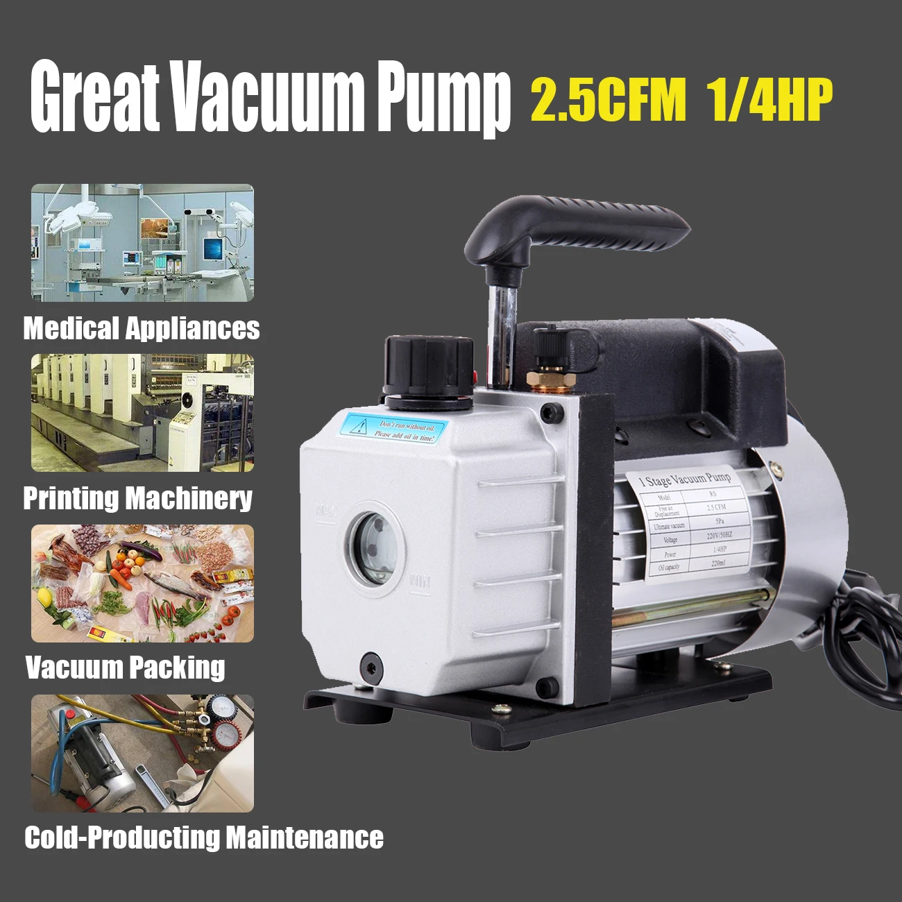 Отличный вакуумный насос одноступенчатый лабораторный морозильник кондиционер