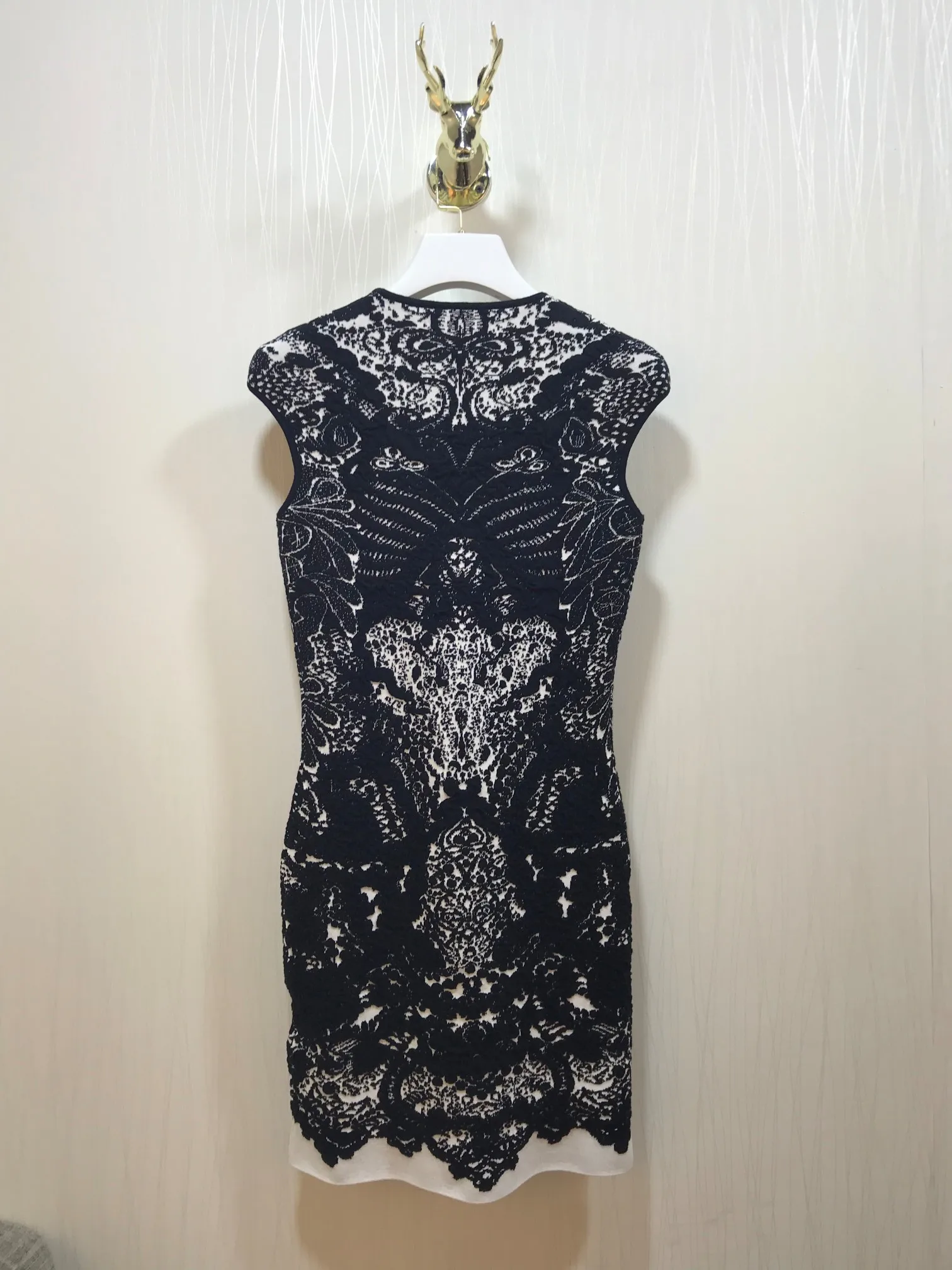 

Summer Vintage 2021 New Women Knitted Jacquard Sleeveless Slim Dresses For Ladies Clothes Ddxgz2 2.04