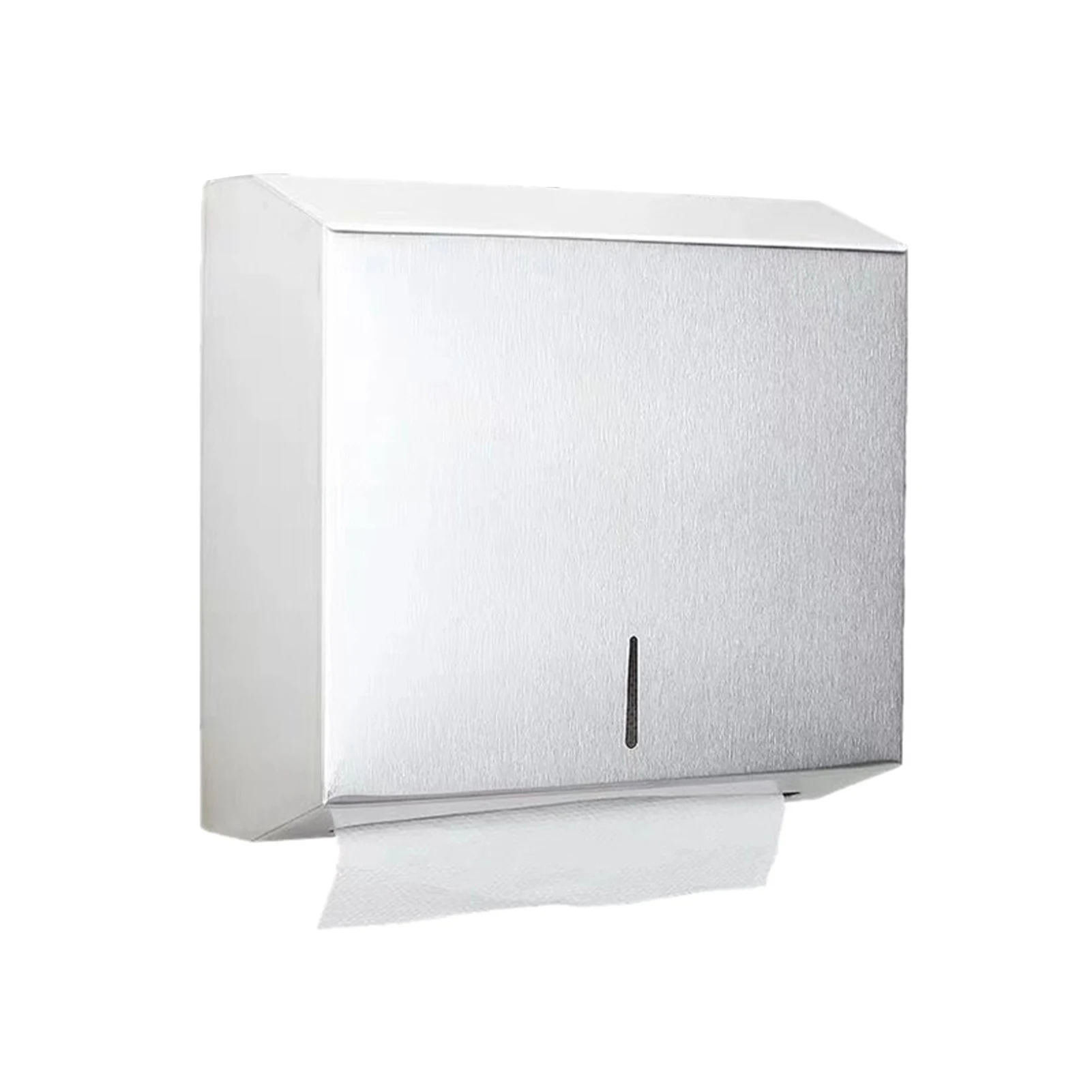 

Wall Mounted With Lock Visible Accessories Paper Dispenser Toilet Stainless Steel Decoration Waterproof Home Hotel Tissue Box