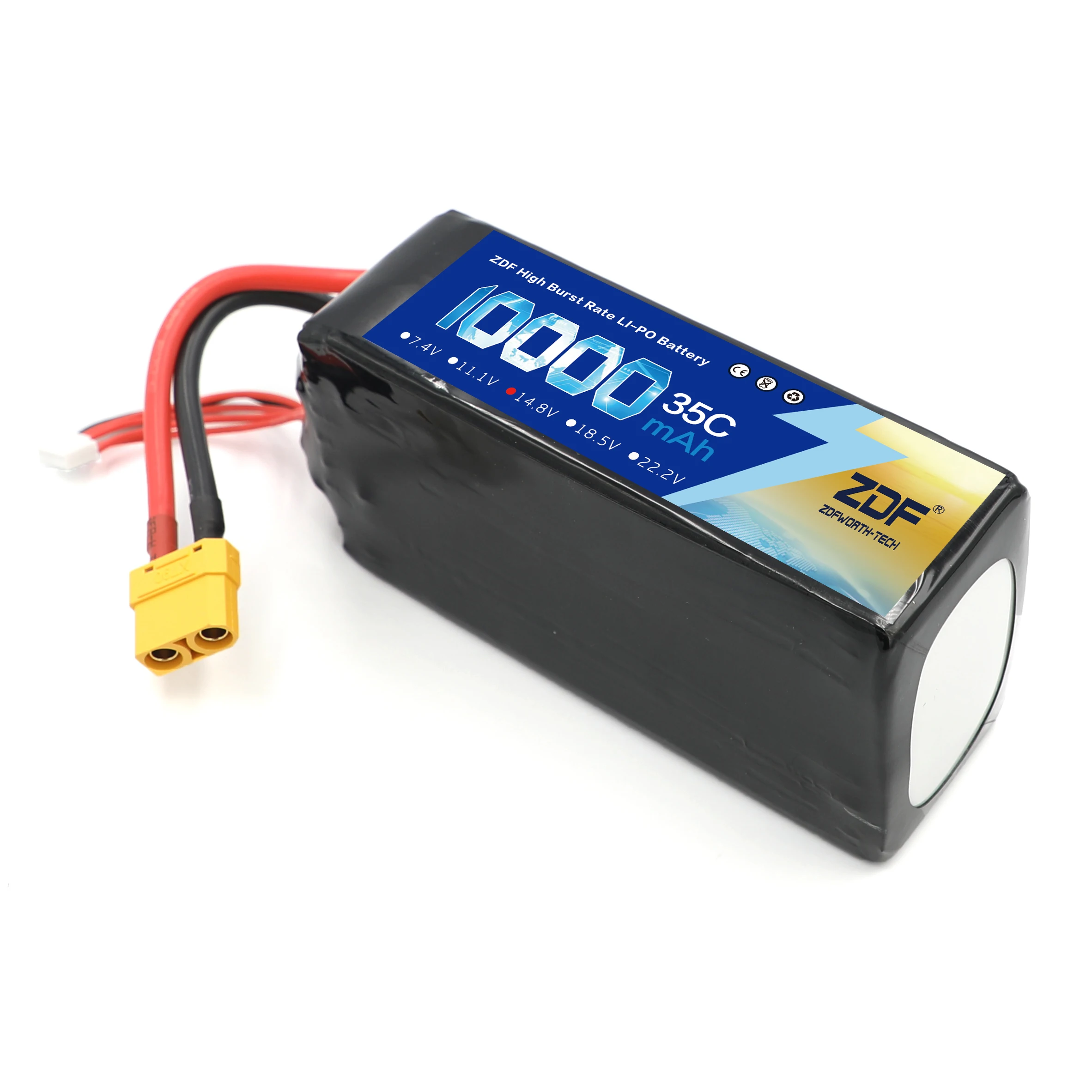 Аккумулятор ZDF 4S 6S 14 8 в 18 5 22 2 10000 мАч 35C MAX 70C RC Lipo для радиоуправляемого вертолета