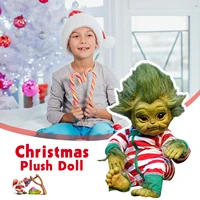 2021 reborn baby grinch toy realistic cartoon doll christmas simualtion doll kids christmas gifts stuffed plush animals toy kids