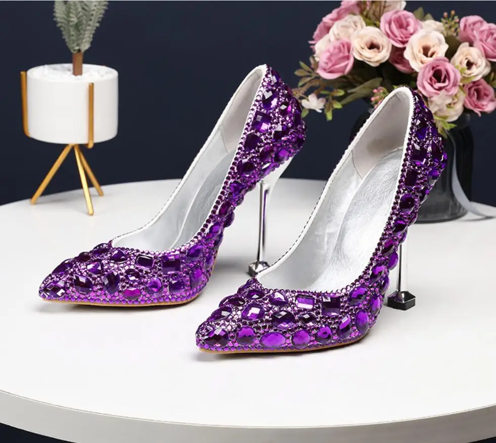 Туфли лодочки женские свадебные на высоком каблуке 11 см 5 цветов 2019|Женские туфли|