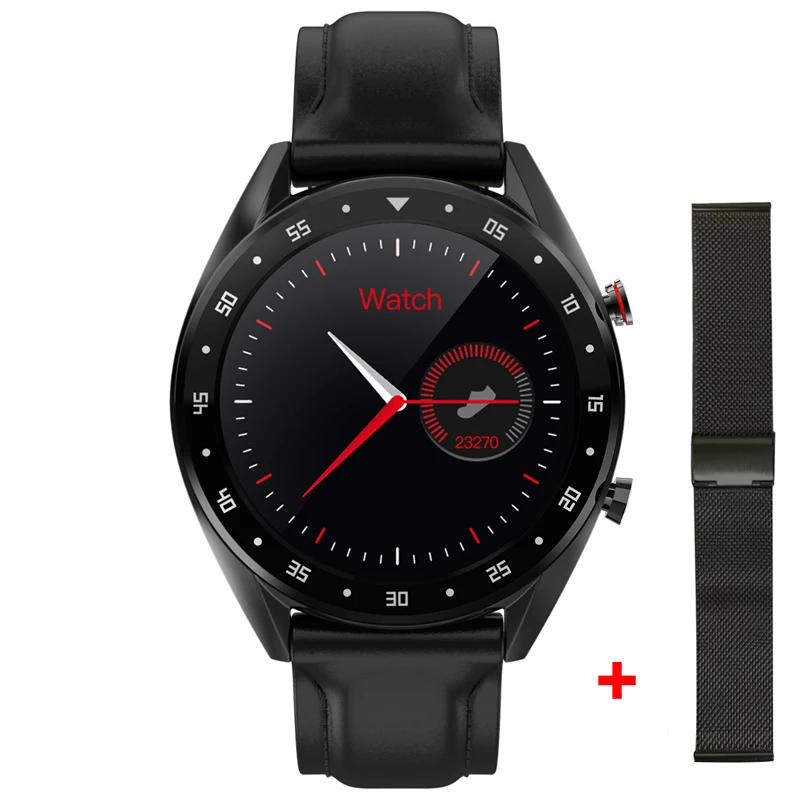 black add black LEMDIOE, профессиональные спортивные Смарт-часы для мужчин, ip68, кровяное давление, водонепроницаемые ЭКГ, bluetooth, часы для звонков, для android, huawei - Цвет: black add black