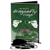 dragonfly rings dvd and gimmick magic tricks close up street stage magic trick props magician illusion comedy accessories