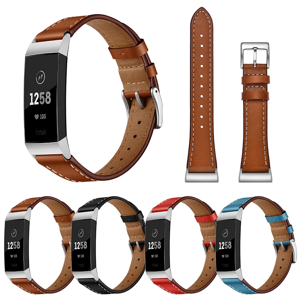 Кожаный ремешок для браслета Fitbit charge 2 кожаный ремешок для Fitbit charge 3 ремешок умный Браслет Смарт-часы ремешок на запястье