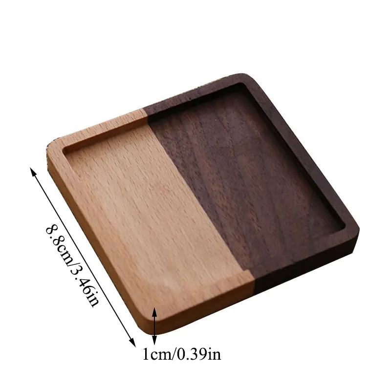 

1pcs Durable Wood Coasters Placemats Round Heat Resistant Drink Mat Table Tea Coffee Cup Pad Non-slip Cup Mat Insulation Pad