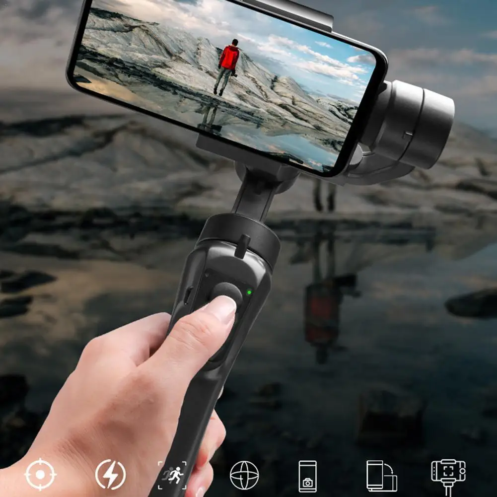 

Smart Follower Handheld Gimbal Motion Stabilizer Three-axis Video Face Follower Stabilizer Anti-shake Mobile Phone Camera Stand