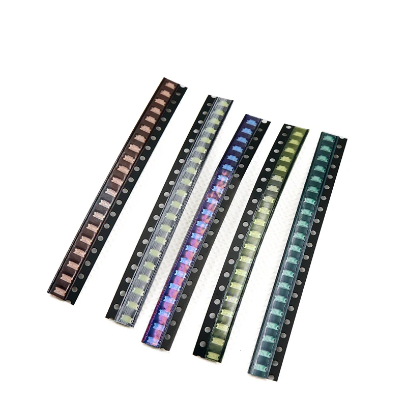 5 colors x20pcs =100pcs  1206 SMD LED light Package  Red White Green Blue Yellow 1206 led kit Free Shipping