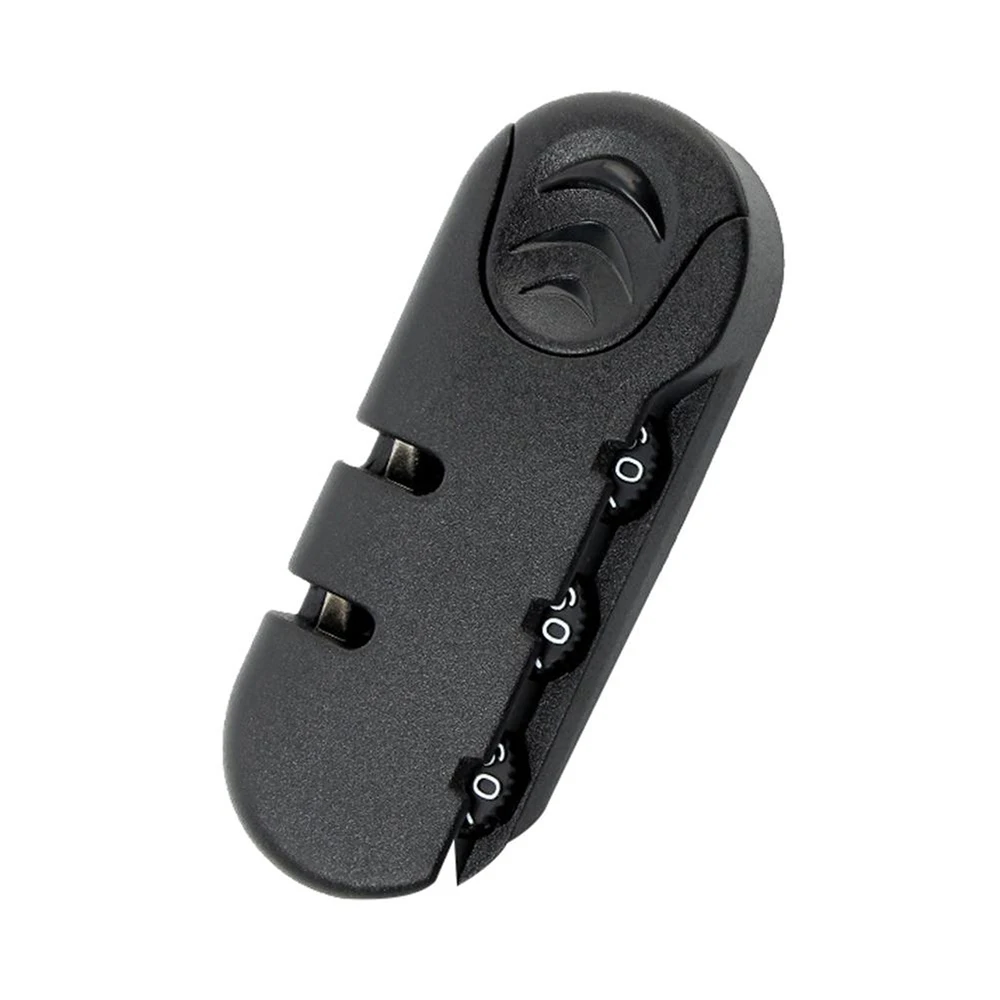 Черный 3 цифр Комбинации замок для путешествий Чемодан кодовый фиксированный