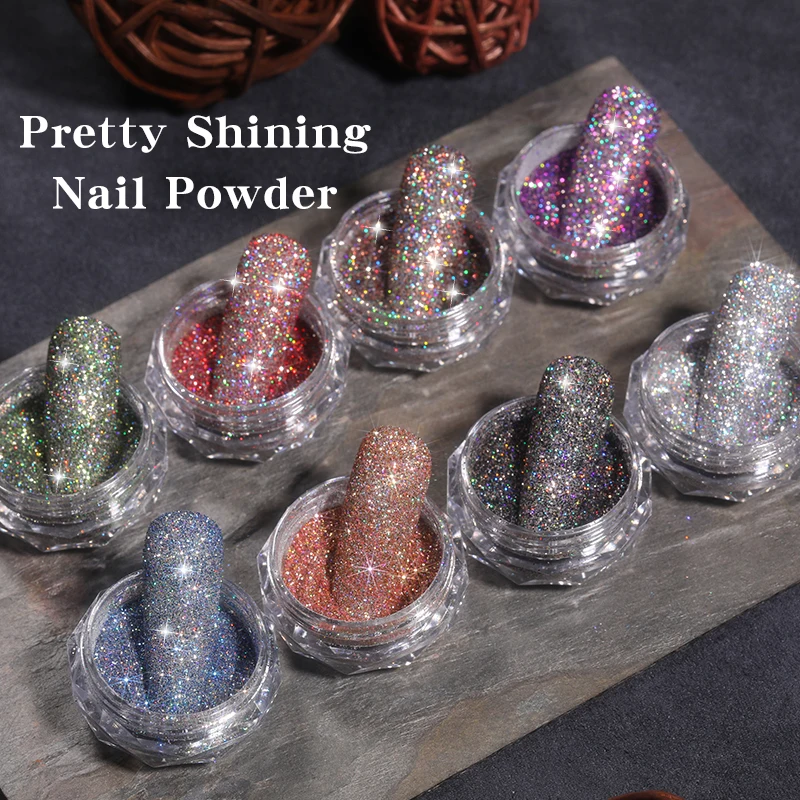 

1 коробка, блестящий порошок для ногтей