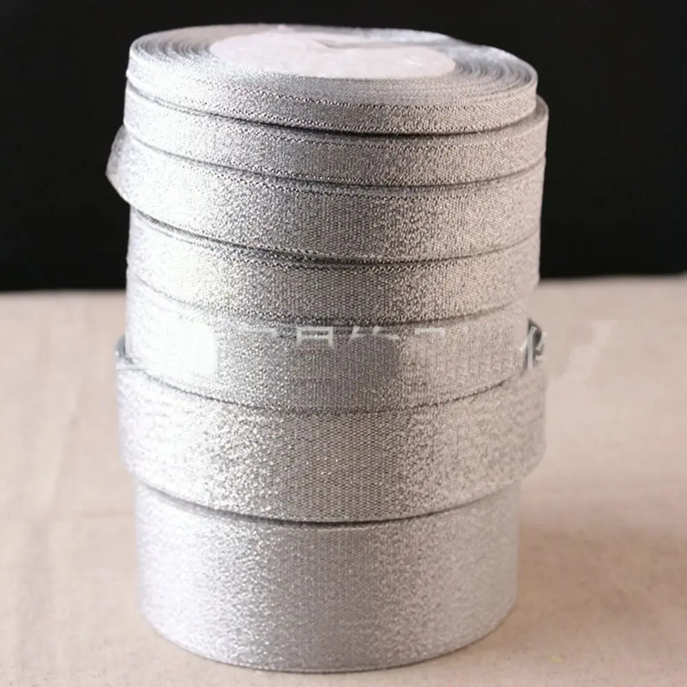 Лента сделай сам блестящие с Цвет серебро упаковочные ленты подарочная коробка