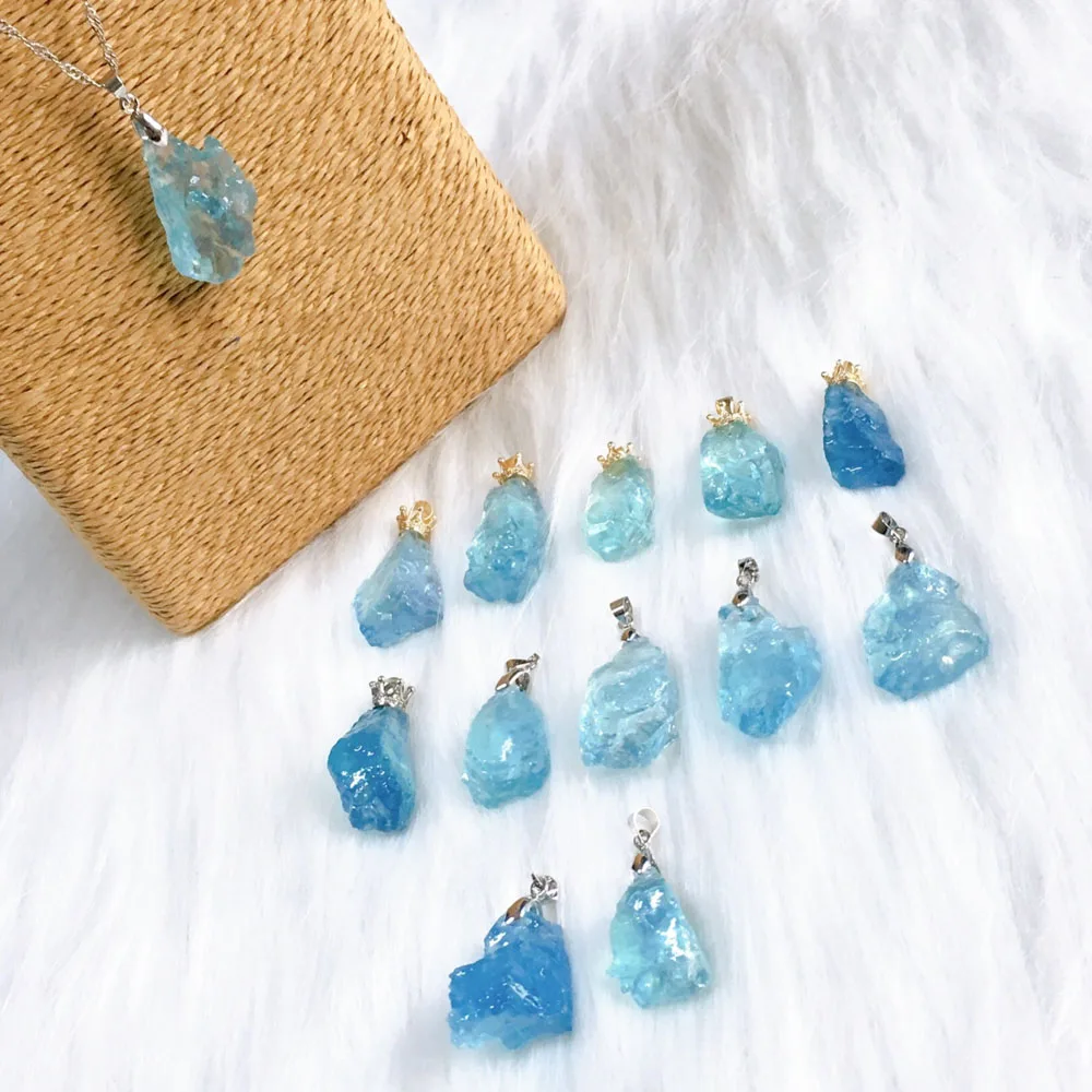 FFGEMS 100% Стерлинговое Серебро 925 пробы большие кольца аквамарин голубой сапфир