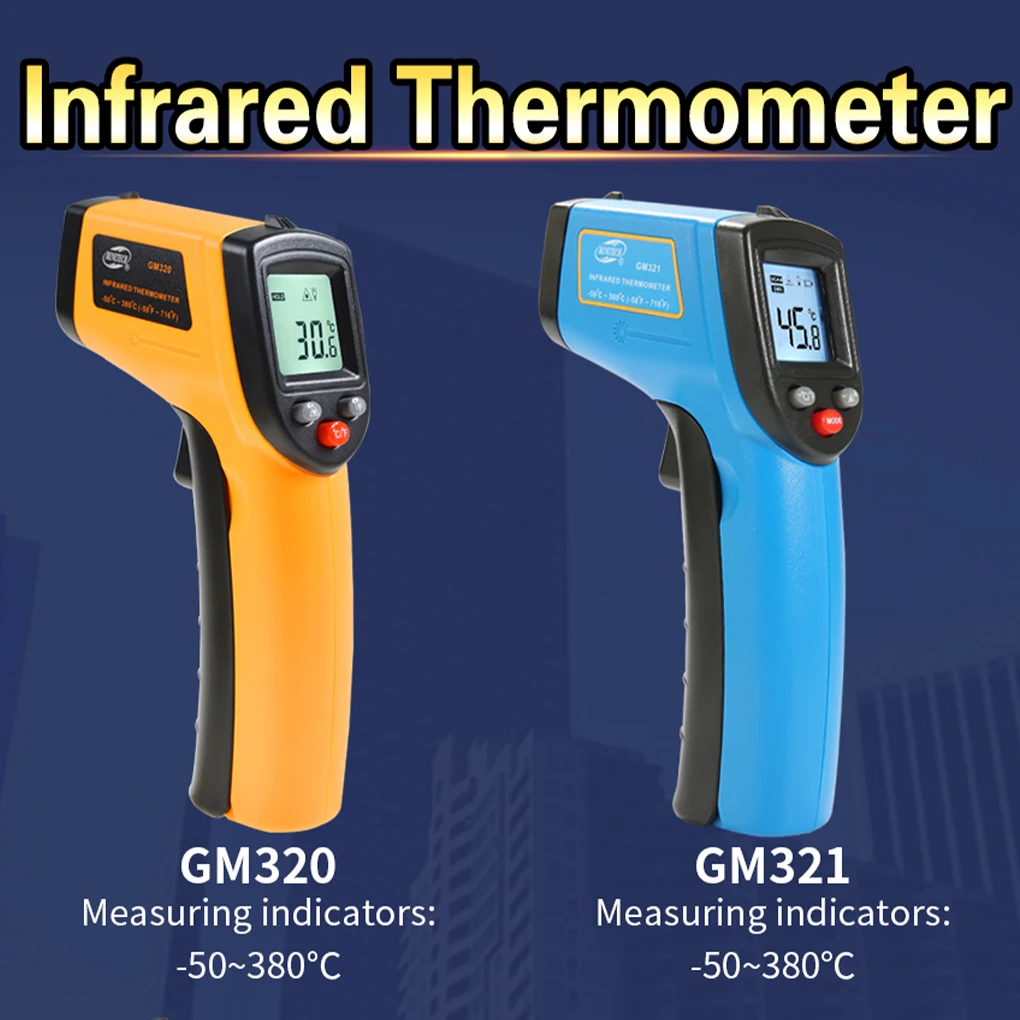 

Бесконтактный ИК цифровой инфракрасный лазерный термометр GM550 -50 ~ 550 градусов Benetech