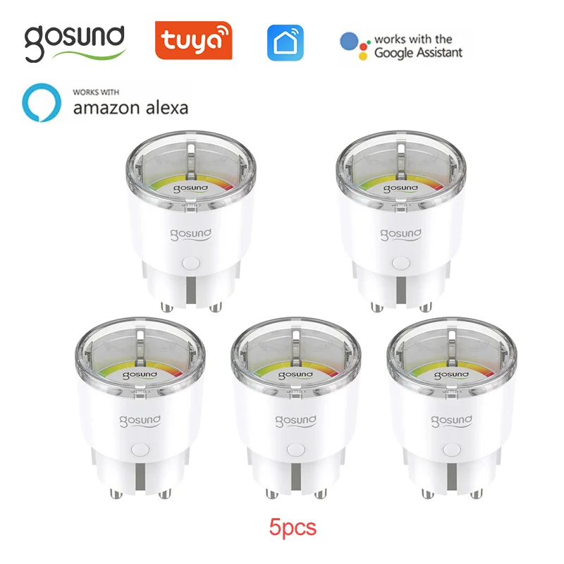 

Gosund Smart Life Tuya WiFi EU Smart Plug 15A 220V Adapter Wireless Remote Voice Control Timer Socket For Google Home Alexa