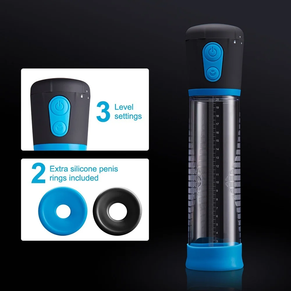 Электрический вакуумный насос для увеличения пениса мужской больше повышения