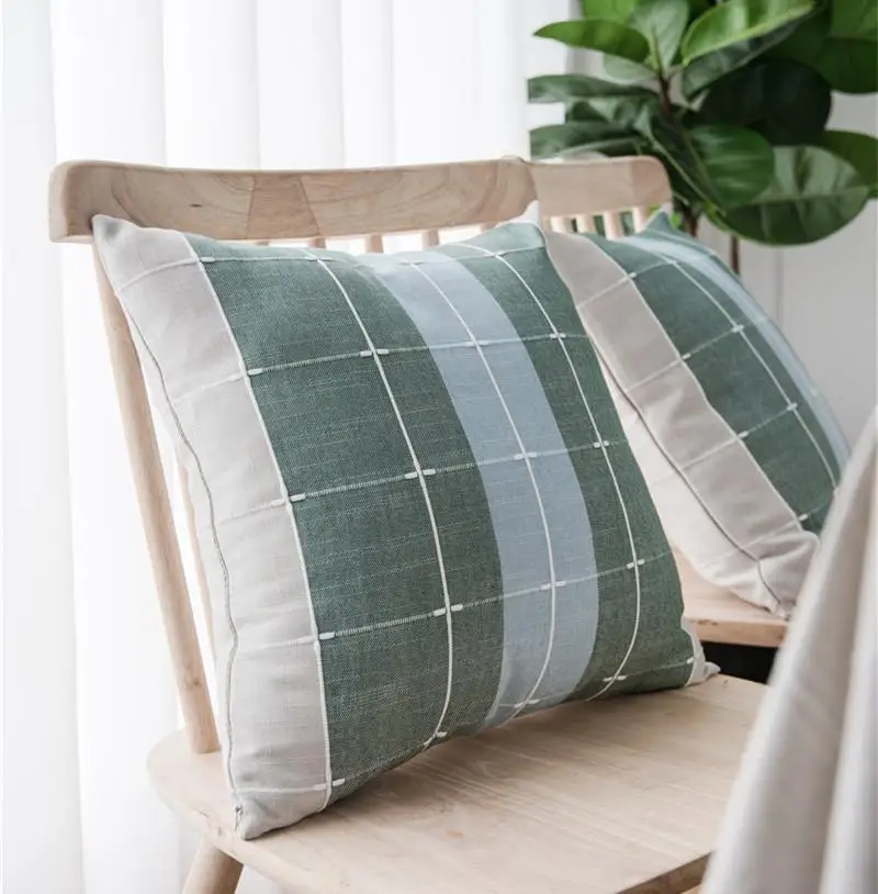 

Three-tone Plaid Decorative Linen Tablecloth With Tassel Waterproof Oilproof Thicken Rectangular Wedding Dining Tea Table Cloth