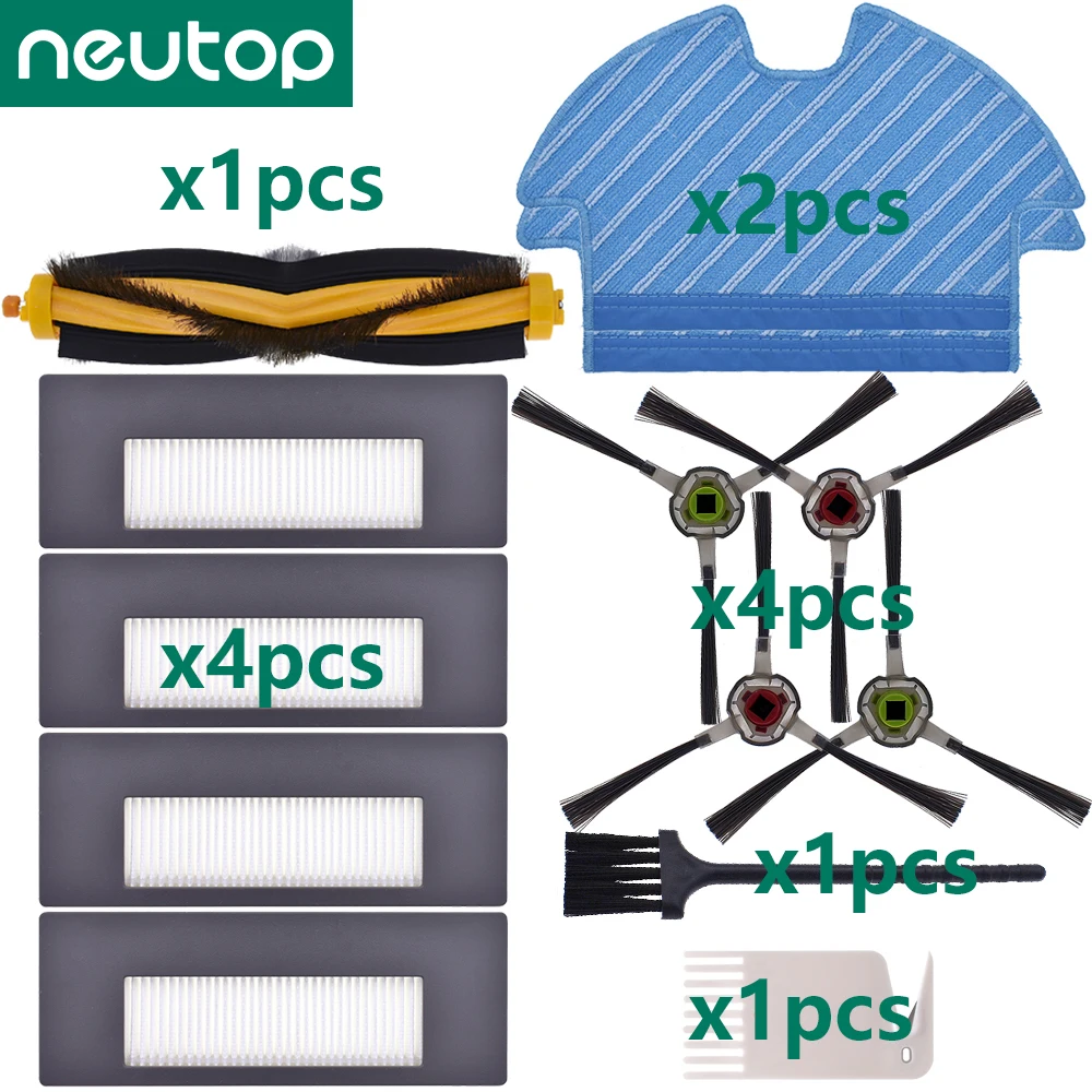 

Main Side Brush HEPA Filter Mopping Cloth Kit For Ecovacs Deebot Ozmo 900 DN5G Robot Vacuum Cleaner Parts Household Accessories