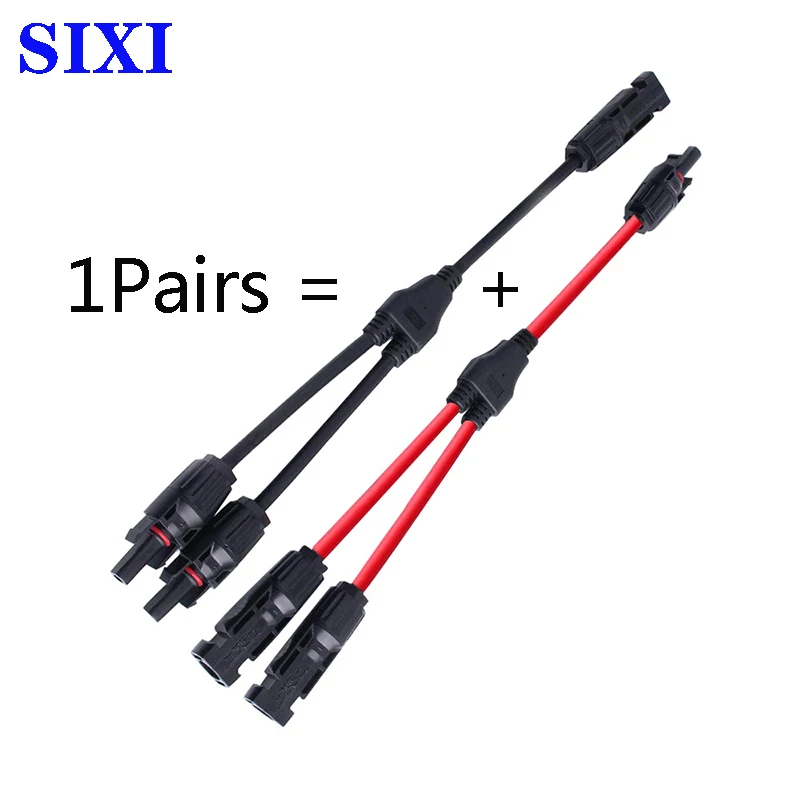 

1Pairs Solar Y-Type 3-Way Connector Solar Photovoltaic Panel Parallel Waterproof Connector Solar Panel One Point Two Adapter