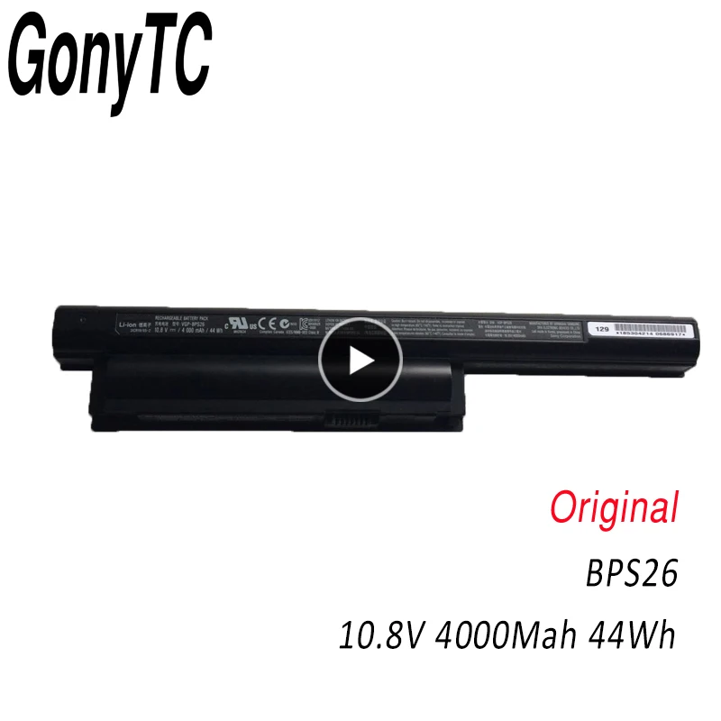 Оригинальный аккумулятор GONYTC BPS26 для ноутбука Sony Vaio bps26 VGP BPL26 BPS26A SVE14A SVE15 SVE17 VPC