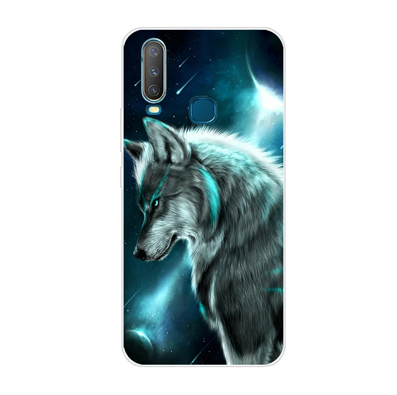 Светло-голубой 6,35 ''для Vivo Y17 Y15 Y 12 y 3 чехол мягкий TPU телефон крышка для Vivo Y 17 Y 15 Y 12 y 3 задняя крышка чехол силиконовый Coque Cool Funda - Цвет: Светло-голубой