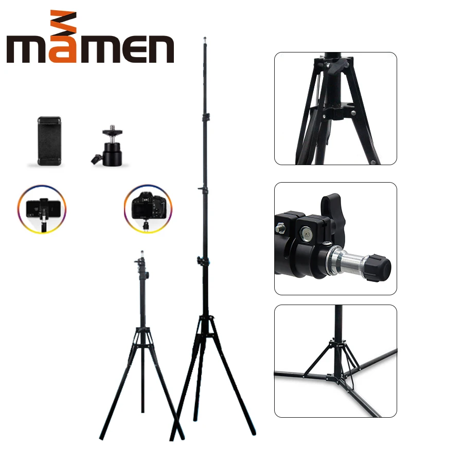 MAMEN 50/120/200 см складной светильник подставка для фотографии штатив осветительного